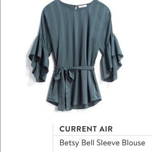 Stitch Fix green blouse size small NWOT